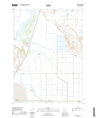 United States Geological Survey Worden, OR (2020, 24000-Scale) digital map