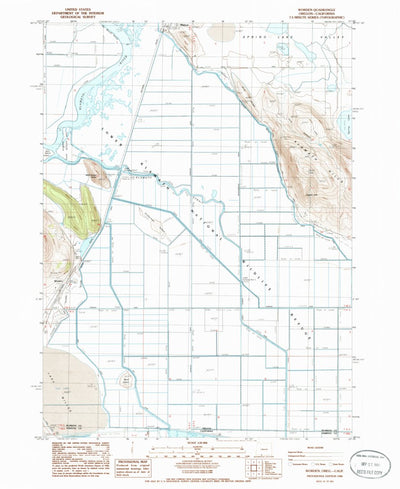 United States Geological Survey Worden, OR-CA (1986, 24000-Scale) digital map