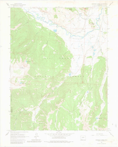 United States Geological Survey Workman Creek, CO (1964, 24000-Scale) digital map