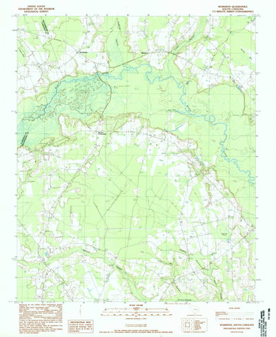 United States Geological Survey Workman, SC (1990, 24000-Scale) digital map