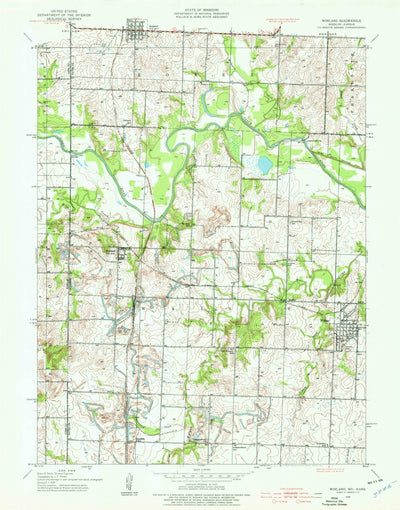 United States Geological Survey Worland, MO-KS (1938, 24000-Scale) digital map