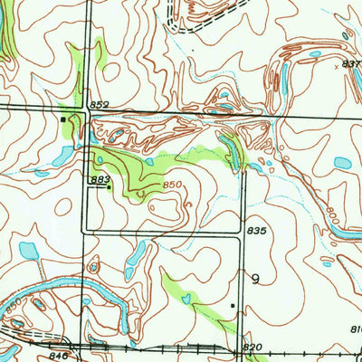 United States Geological Survey Worland, MO-KS (1938, 24000-Scale) digital map