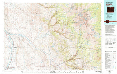 United States Geological Survey Worland, WY (1979, 100000-Scale) digital map