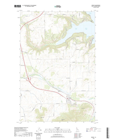 United States Geological Survey Worley, ID (2020, 24000-Scale) digital map