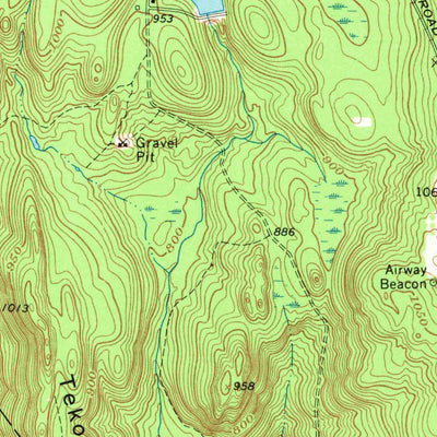 United States Geological Survey Woronoco, MA (1967, 24000-Scale) digital map