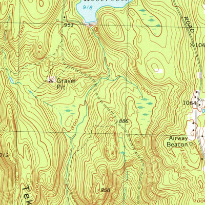 United States Geological Survey Woronoco, MA (1967, 25000-Scale) digital map