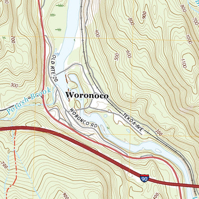 United States Geological Survey Woronoco, MA (2021, 24000-Scale) digital map