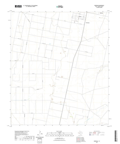 United States Geological Survey Worsham, TX (2022, 24000-Scale) digital map