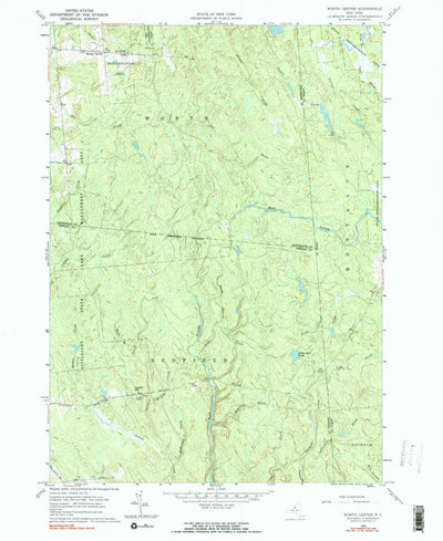 United States Geological Survey Worth Center, NY (1960, 24000-Scale) digital map