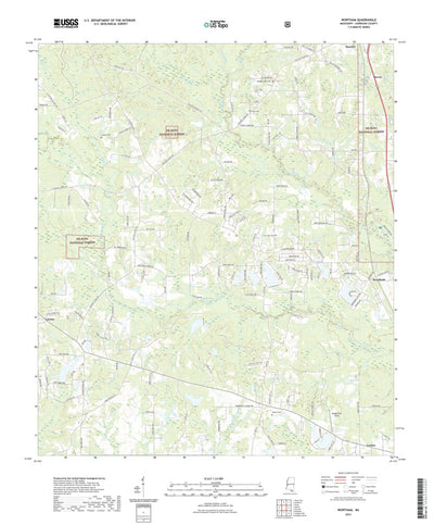 United States Geological Survey Wortham, MS (2021, 24000-Scale) digital map