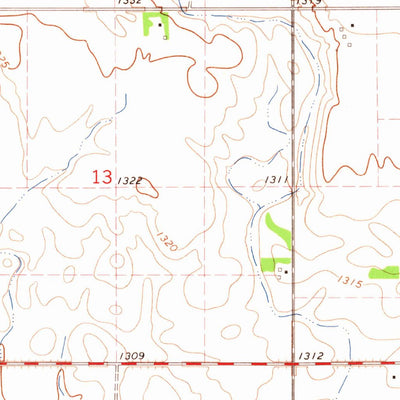 United States Geological Survey Worthing, SD (1964, 24000-Scale) digital map