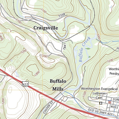 United States Geological Survey Worthington, PA (2023, 24000-Scale) digital map