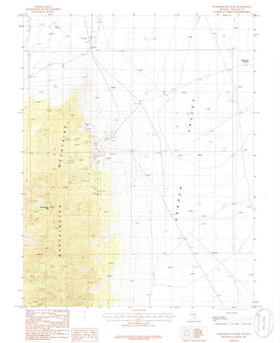 United States Geological Survey Worthington Peak, NV (1985, 24000-Scale) digital map