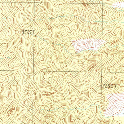 United States Geological Survey Worthington Peak, NV (1985, 24000-Scale) digital map