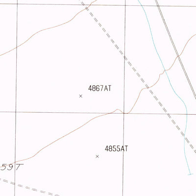 United States Geological Survey Worthington Peak SW, NV (1985, 24000-Scale) digital map