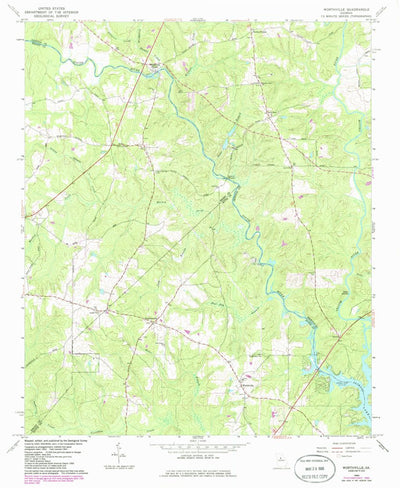 United States Geological Survey Worthville, GA (1964, 24000-Scale) digital map