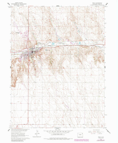 United States Geological Survey Wray, CO (1961, 24000-Scale) digital map