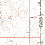 United States Geological Survey Wray NE, CO-NE (1971, 24000-Scale) digital map
