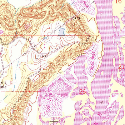United States Geological Survey Wren, MS (1992, 24000-Scale) digital map