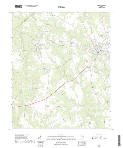 United States Geological Survey Wrens, GA (2020, 24000-Scale) digital map