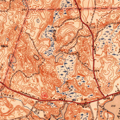 United States Geological Survey Wrentham, MA (1940, 31680-Scale) digital map