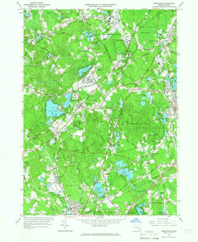 United States Geological Survey Wrentham, MA (1964, 24000-Scale) digital map