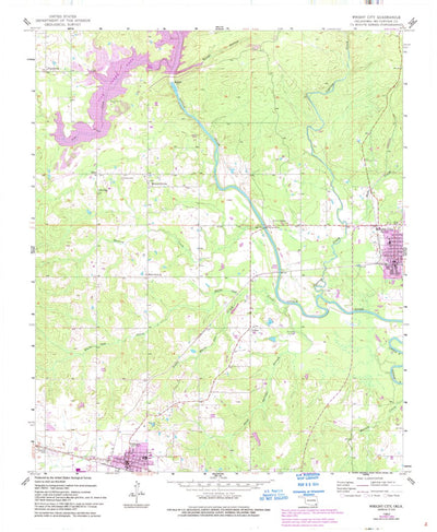 United States Geological Survey Wright City, OK (1962, 24000-Scale) digital map