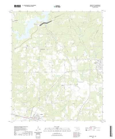 United States Geological Survey Wright City, OK (2022, 24000-Scale) digital map