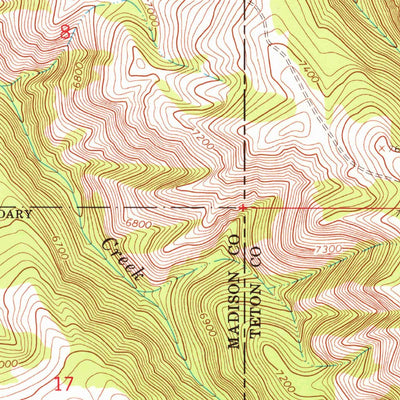 United States Geological Survey Wright Creek, ID (1965, 24000-Scale) digital map