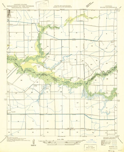 United States Geological Survey Wright, LA (1946, 31680-Scale) digital map