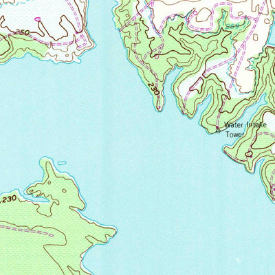 United States Geological Survey Wright Patman Lake, TX (1954, 24000-Scale) digital map
