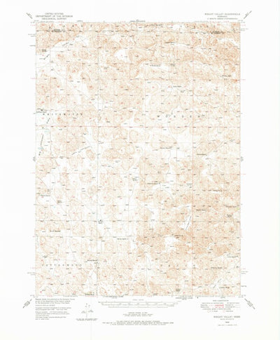 United States Geological Survey Wright Valley, NE (1949, 62500-Scale) digital map