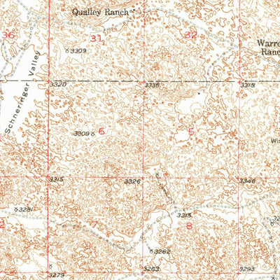United States Geological Survey Wright Valley, NE (1949, 62500-Scale) digital map