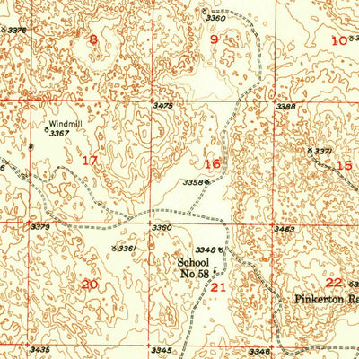 United States Geological Survey Wright Valley, NE (1951, 62500-Scale) digital map