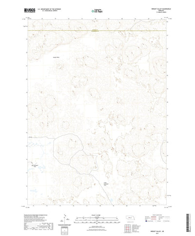 United States Geological Survey Wright Valley, NE (2021, 24000-Scale) digital map