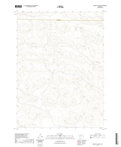 United States Geological Survey Wright Valley NE, NE (2021, 24000-Scale) digital map