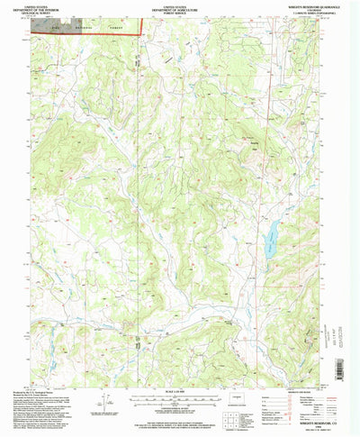 United States Geological Survey Wrights Reservoir, CO (1994, 24000-Scale) digital map