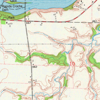 United States Geological Survey Wrightstown, WI (1974, 24000-Scale) digital map