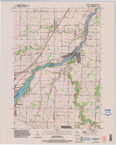 United States Geological Survey Wrightstown, WI (1992, 24000-Scale) digital map