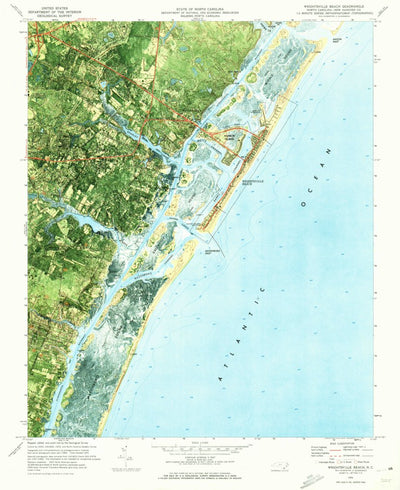 United States Geological Survey Wrightsville Beach, NC (1970, 24000-Scale) digital map