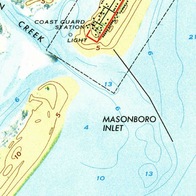 United States Geological Survey Wrightsville Beach, NC (1970, 24000-Scale) digital map
