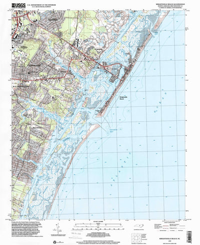 United States Geological Survey Wrightsville Beach, NC (1997, 24000-Scale) digital map