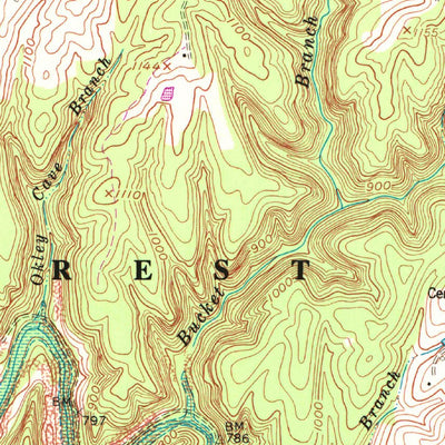 United States Geological Survey Wrigley, KY (1977, 24000-Scale) digital map