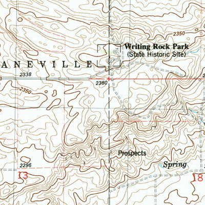 United States Geological Survey Writing Rock North, ND (1983, 24000-Scale) digital map