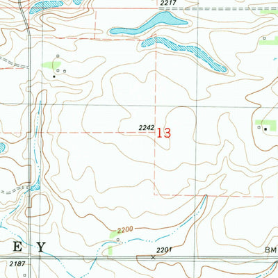 United States Geological Survey Writing Rock South, ND (1983, 24000-Scale) digital map