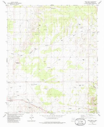 United States Geological Survey Wrye Peak, NM (1982, 24000-Scale) digital map
