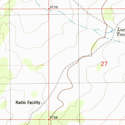 United States Geological Survey Wrye Peak, NM (1982, 24000-Scale) digital map