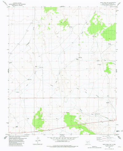 United States Geological Survey Wrye Peak NW, NM (1981, 24000-Scale) digital map