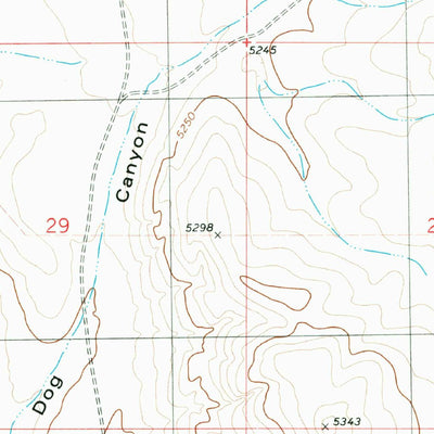 United States Geological Survey Wrye Peak NW, NM (1981, 24000-Scale) digital map