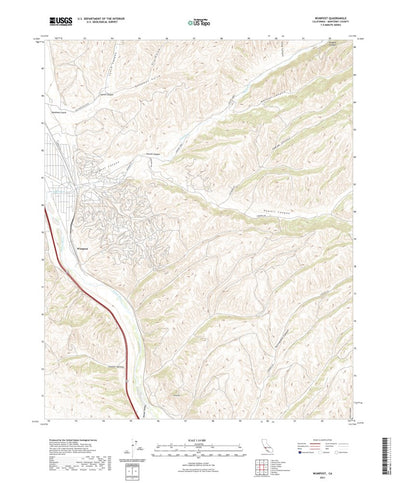 United States Geological Survey Wunpost, CA (2021, 24000-Scale) digital map